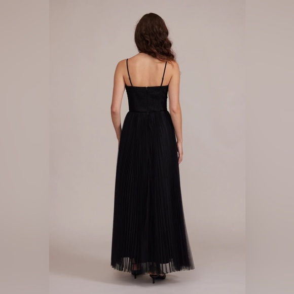 NWT Lucy Paris Black Tulle Maxi Dress Gown - Picture 3 of 12